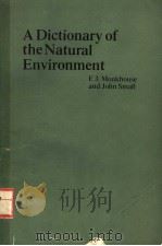 A DICTIONARY OF THE NATURAL ENVIRONMENT（ PDF版）