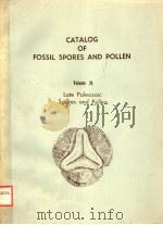 CATALOG OF FOSSIL SPORES AND POLLEN VOLUME 20  LATE PALEOZOIC SPORES AND POLLEN（ PDF版）