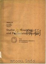 STUDIES IN MINERALOGY AND PRECAMBRIAN GEOLOGY PDF电子版封面 0813711355 B.R.DOE D.K.SMITH
