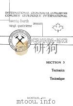 INTERNATIONAL GEOLOGICAL CONGRESS CONGRES GEOLOGIQUE INTERNATIONAL TWENTU-FOURTH VINGT-QUATRIEME SES PDF电子版封面