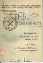 INTERNATIONAL GEOLOGICAL CONGRESS CONGRES GEOLOGIQUE INTERNATIONAL TWENTU-FOURTH VINGT-QUATRIEME SES PDF电子版封面