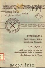 INTERNATIONAL GEOLOGICAL CONGRESS CONGRES GEOLOGIQUE INTERNATIONAL TWENTU-FOURTH VINGT-QUATRIEME SES PDF电子版封面