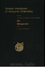 GMELIN HANDBOOK OF INORGANIC CHEMISTRY 8TH EDITION MN MANGANESE D4 COORDINATION COMPOUNDS 4 PDF电子版封面