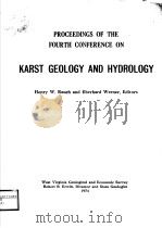 PROCEEDINGS OF THE FOURTH CONFERENCE ON KARST GEOLOGY AND HYDROLOGY（ PDF版）