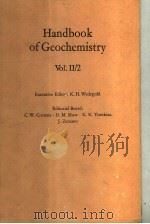 HANDBOOK OF GEOCHEMISTRY  VOL.2/2（ PDF版）