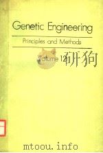GENETIC ENGINEERING PRINCIPLES AND METHODS VOLUME 12 PDF电子版封面 JANE K.SETLOW