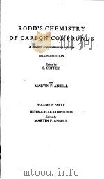 RODD‘S CHEMISTRY OF CARBON COMPOUNDS SECOND EDITION VOLUME 4 PART 3 PDF电子版封面 S.COFFEY