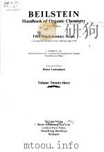 BEILSTEINS HANDBOOK OF ORGANIC CHEMISTRY FOURTH EDITION FIFTH SUPPLEMENTARY SERIES REINER LUCKENB PDF电子版封面 354054156X
