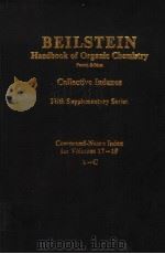 BEILSTEIN HANDBOOK OF ORGANIC CHEMISTRY COLLECTIVE INDEXES FIFTH SUPPLEMENTARY SERIES COMPOUND-NAME PDF电子版封面 3540519726
