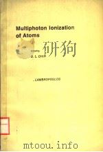 MULTIPHOTON IONIZATION OF ATOMS PDF电子版封面 0121727807 S.L.CHIN P.LAMBROPOULOS