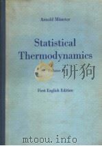 STATISTICAL THERMODYNAMICS VOLUME 1 FIRST ENGLISH EDITION PDF电子版封面