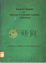 INTERNATIONAL SYMPOSIUM ON DISLOCATIONS IN TETRAHEDRALLY COORDINATED SEMICONDUCTORS（ PDF版）