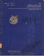 1972 GREAT SLAVE LAKE GEAR DEVELOPMENT PROJECT NO 1355-72 PDF电子版封面 A.DUTHIE AND CAPT.A.M.FLETT