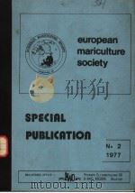 EUROPEAN MARICULTURE SOCIETY SPECIAL PUBLICATION PDF电子版封面