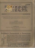 BIOLOGICAL ABSTRACTS VOLUME 17, NO. 11 ISSUED DECEMBER 1944 PDF电子版封面