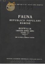 FAUNA REPUBLICII POPULARE ROMINE VOLUMUL 14 FASCICULA 2 PDF电子版封面