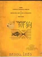 THIRD NATIONAL TECHNICAL SEMINAR ON MECHANICAL RECOVERY & UTILIZATION OF FISH FLESH PDF电子版封面 ROY E.MARTIN