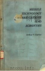 MISSILE TECHNOLOGY ABBREVIATIONS AND ACRONYMS（ PDF版）