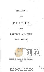 CATALOGUE OF THE PERCIFORM FISHES IN THE BRITISH MUSEUM SECOND EDITION VOLUME 1 PDF电子版封面