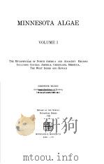 MINNESOTA ALGAE VOLUME 1 PDF电子版封面