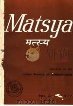 MATSYA BULLETIN OF THE INDIAN SOCIETY OF ICHTHYOLOGISTS NO.3 PDF电子版封面