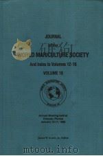 JOURNAL OF THE WORLD MARICULTURE SOCIETY VOLUME 16 PDF电子版封面