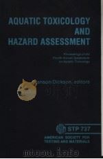 AQUATIC TOXICOLOGY AND HAZARD ASSESSMENT（ PDF版）