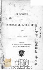 THE ZOOLOGICAL RECORD 1869 VOLUME 6 PDF电子版封面 ALBERT C.L.G.GUNTHER