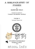 A BIBLIOGRAPHY OF FISHES  VOLUME 2（ PDF版）