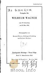 WILHELM WAGNER 1965 PDF电子版封面