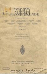 ZEITSCHRIFT FUR PARASITENKUNDE 15 BAND 1 HEFT PDF电子版封面 A.HASE