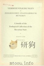 VEROFFENTLICHUNGEN DER ZOOLOGISCHEN STAATSSAMMLUNG MUNCHEN CRINOIDS OF THE ZOOLOGICAL COLLECTION OF PDF电子版封面