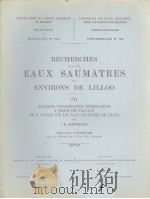 RECHERCHES SUR LES EAUX SAUMATRES DES ENVIRONS DE LILLOO  3（ PDF版）