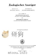 ZOOLOGISCHER ANZEIGER SUPPLEMENTBAND 13-14 1948 PDF电子版封面