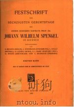 ZOOLOGISCHE JAHRBUCHER SUPPLEMENT 15 ERSTER BAND 1912 PDF电子版封面