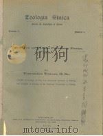 ZOOLOGIA SINICA PDF电子版封面