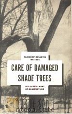 CARE OF DAMAGED SHADE TREES PDF电子版封面