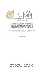 THE MARINE DECAPOD CRUSTACEA OF CALIFORNIA（1921 PDF版）