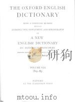 THE OXFORD ENGLISH DICTIONARY VOLUME 8 POY-RY PDF电子版封面