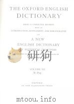 THE OXFORD ENGLISH DICTIONARY VOLUME 7 N-POY PDF电子版封面