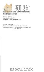 RESOURCE AND ENVIRONMENTAL SCIENCES SERIES（ PDF版）