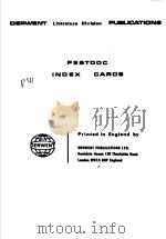 DERWENT LITERATURE DIVIAION PUBLICATIONS PESTDOC INDEX CAROS PDF电子版封面