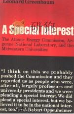 A SPECIAL INTEREST PDF电子版封面 0472083511 LEONARD GREENBAUM