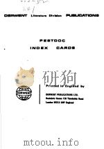 DERWENT LITERATURE DIVIAION PUBLICATIONS PESTDOC INDEX CAROS PDF电子版封面