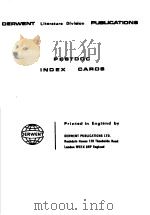 DERWENT LITERATURE DIVIAION PUBLICATIONS PESTDOC INDEX CAROS PDF电子版封面
