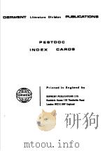 DERWENT LITERATURE DIVIAION PUBLICATIONS PESTDOC INDEX CAROS（ PDF版）