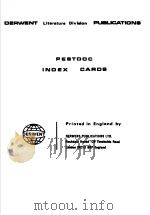 DERWENT LITERATURE DIVIAION PUBLICATIONS PESTDOC INDEX CAROS（ PDF版）