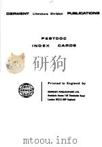 DERWENT LITERATURE DIVIAION PUBLICATIONS PESTDOC INDEX CAROS（ PDF版）
