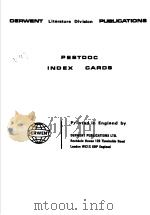 DERWENT LITERATURE DIVIAION PUBLICATIONS PESTDOC INDEX CAROS（ PDF版）