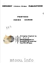 DERWENT LITERATURE DIVIAION PUBLICATIONS PESTDOC INDEX CAROS（ PDF版）